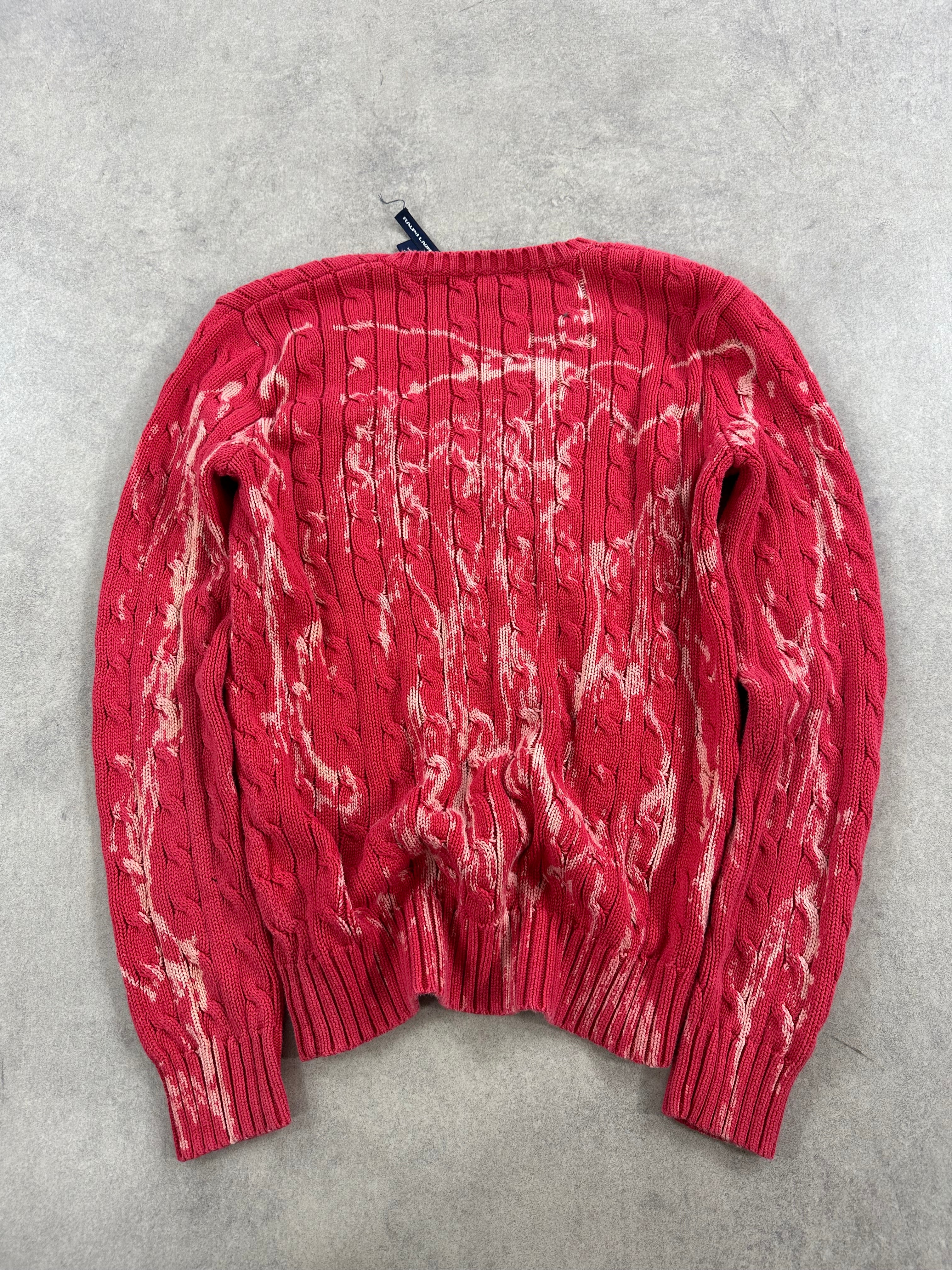 Knitted sweater polo Ralph Lauren custom y2k (M)