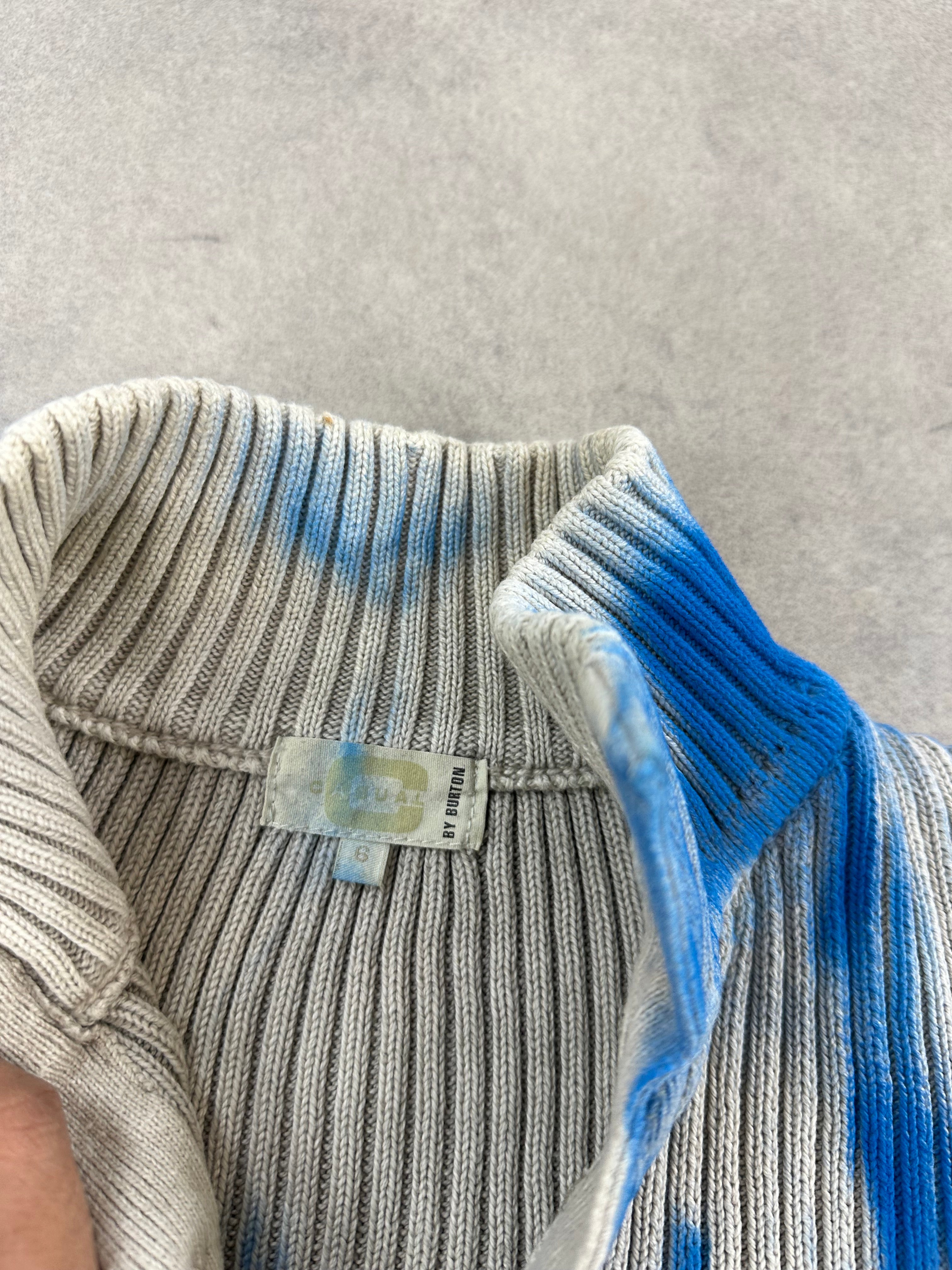 Mid zip knitted sweater custom y2k (XL)