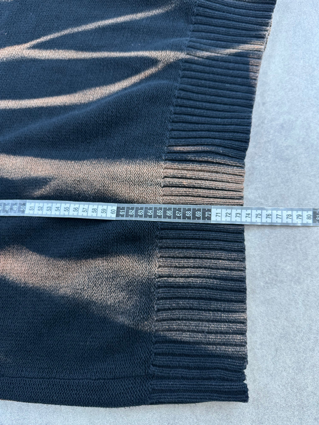 Full zip knitted sweater vintage custom (XL)