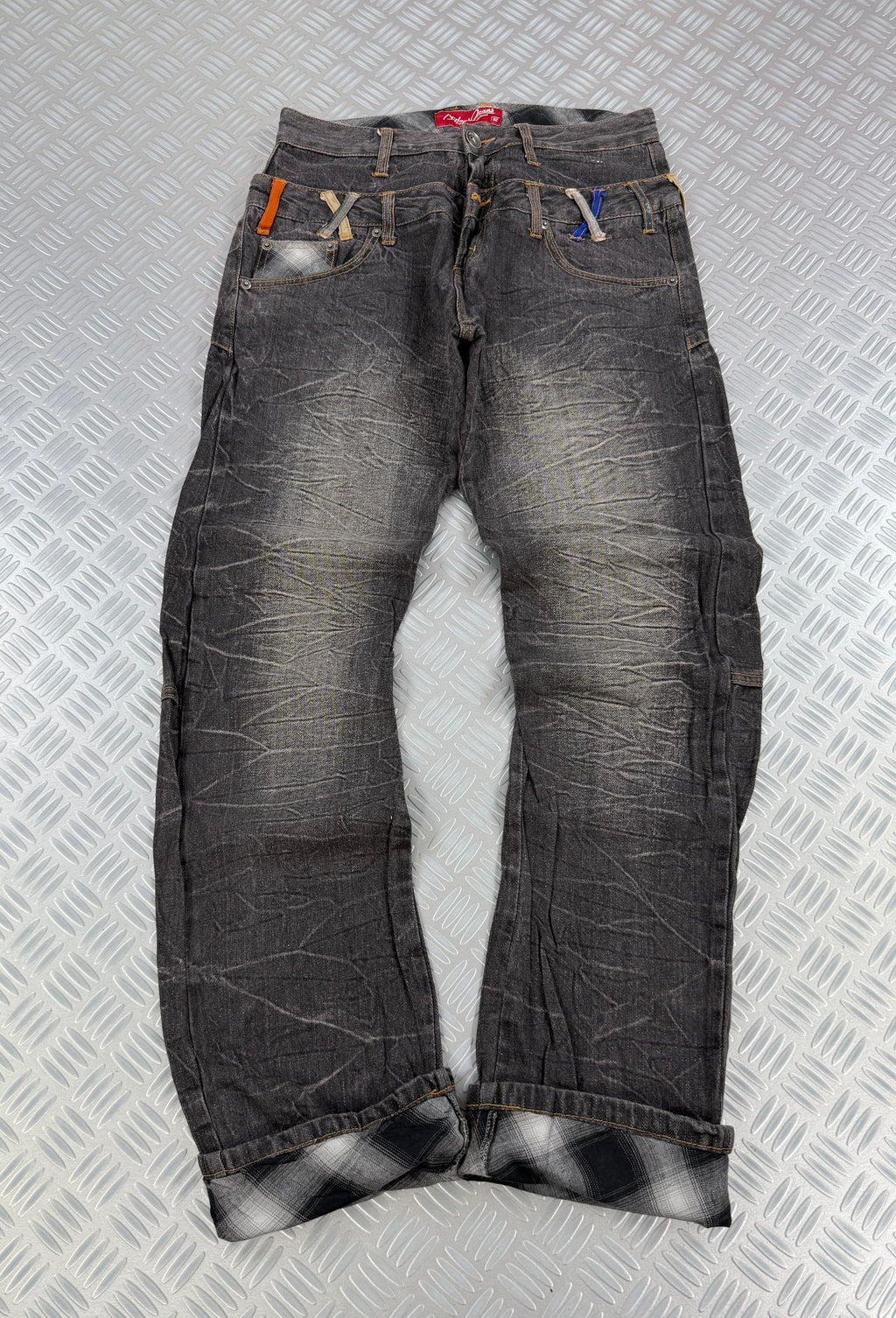 Double waist Japanese y2k jeans vintage (M)