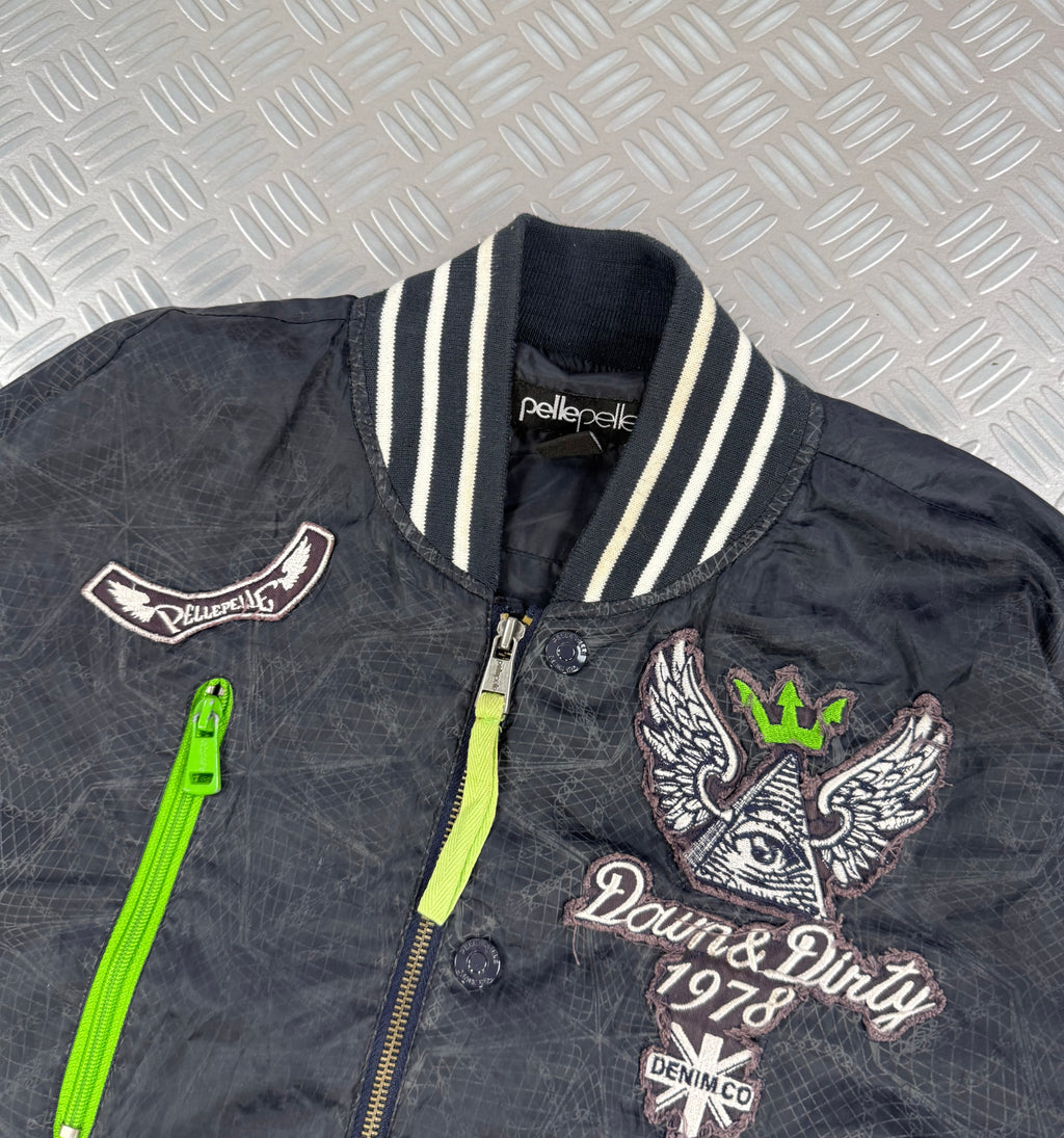 Pelle pelle bomber jacket vintage 2000’s (XXL)