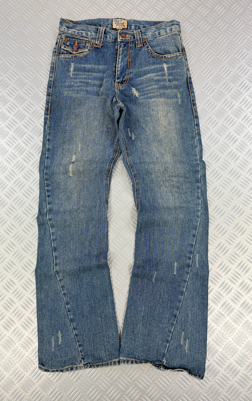 Vintage Japanese flared jeans  faded (M)