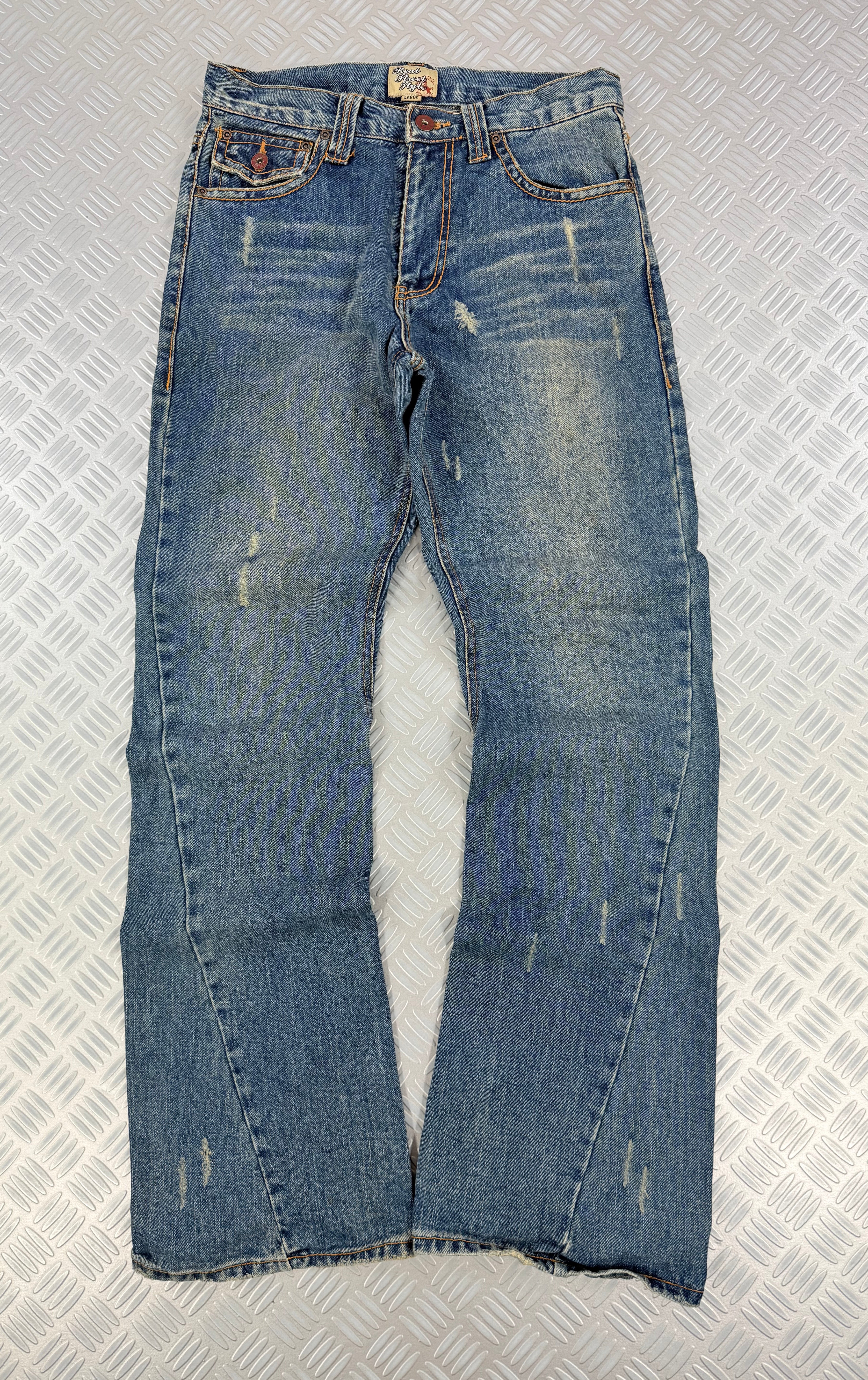Vintage Japanese flared jeans  faded (M)