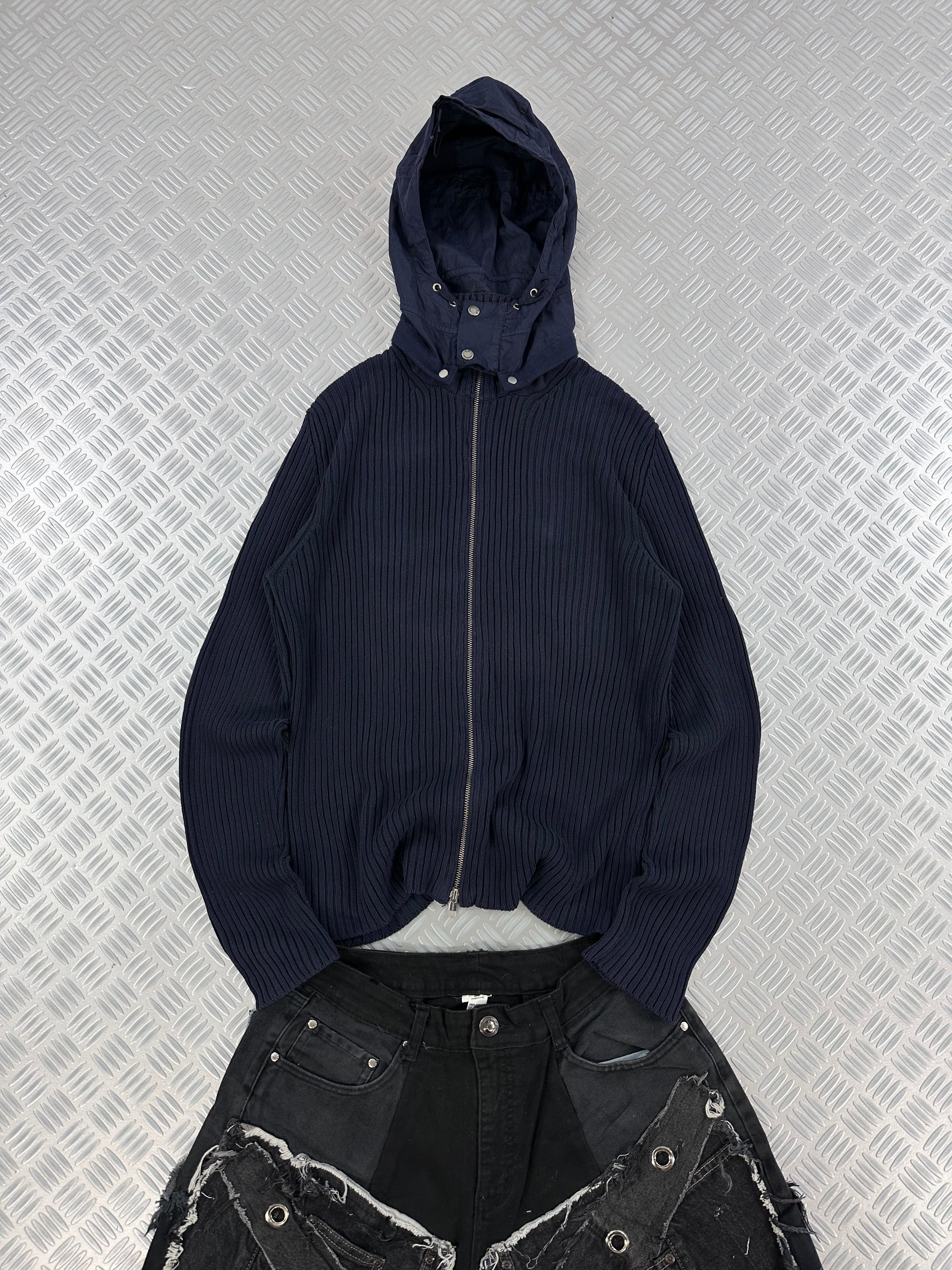 Knitted hooded sweater cp company vintage y2k