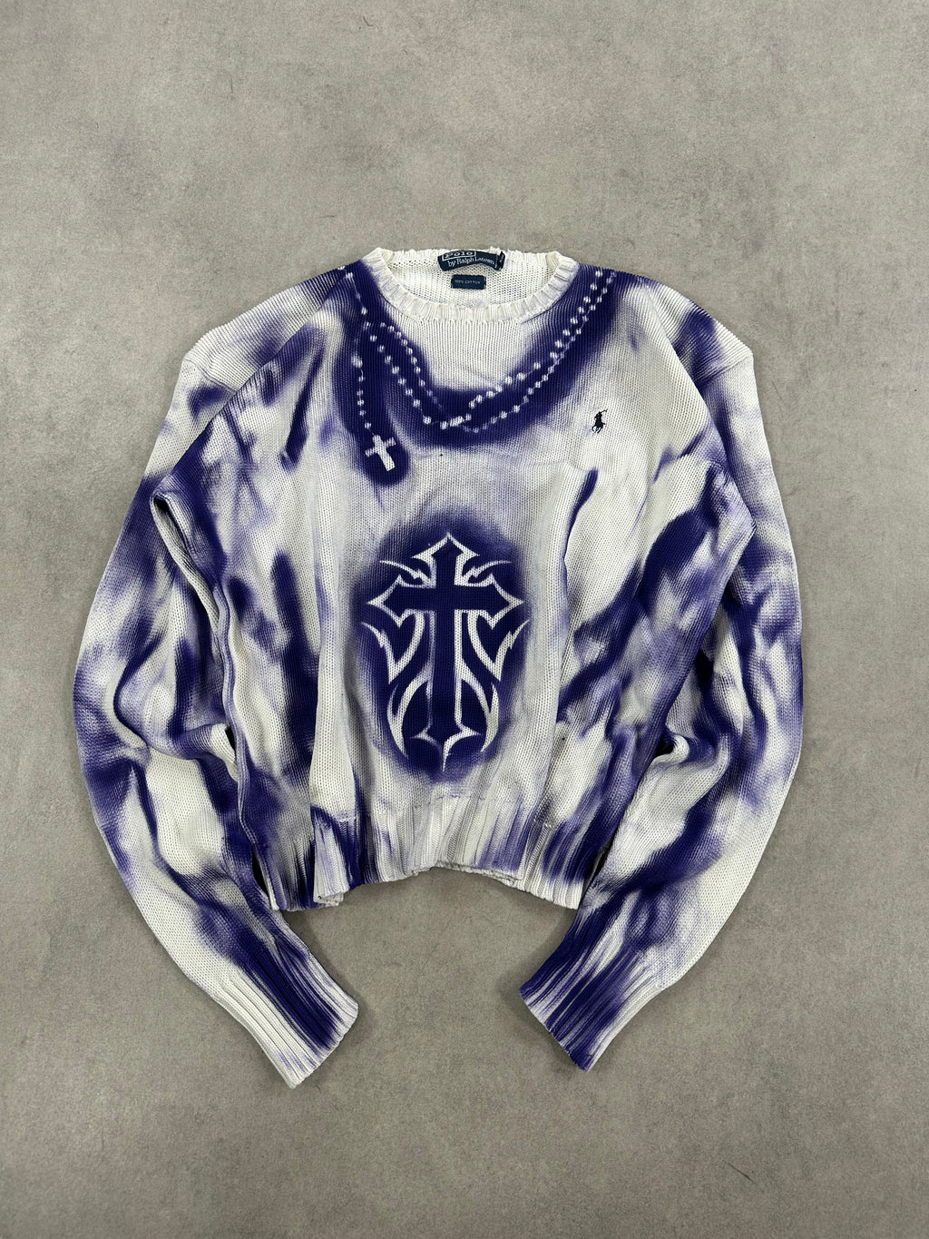 Polo Ralph Lauren knitted sweater custom Y2K 00’s (XL)