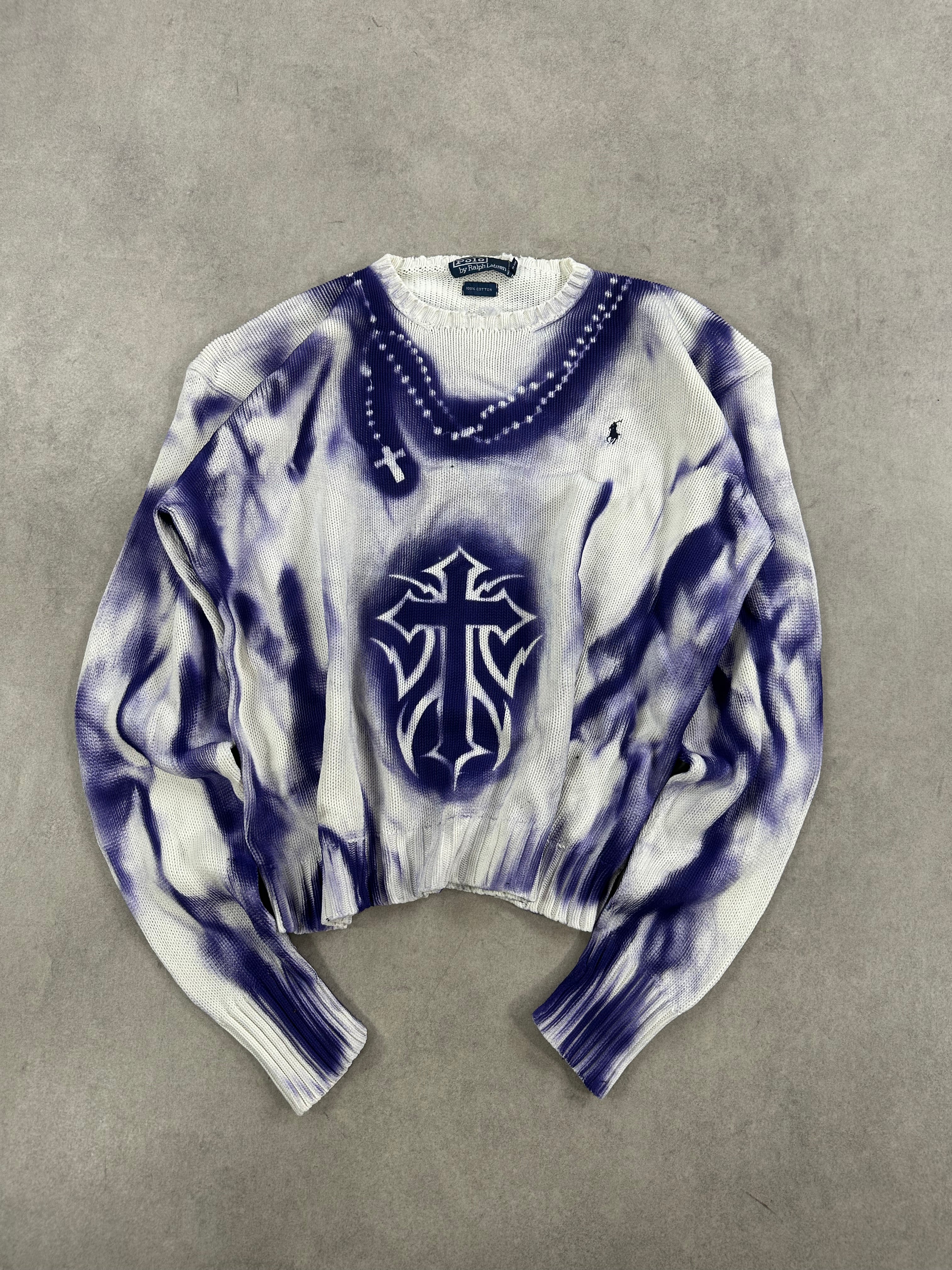 Polo Ralph Lauren knitted sweater custom Y2K 00’s (XL)