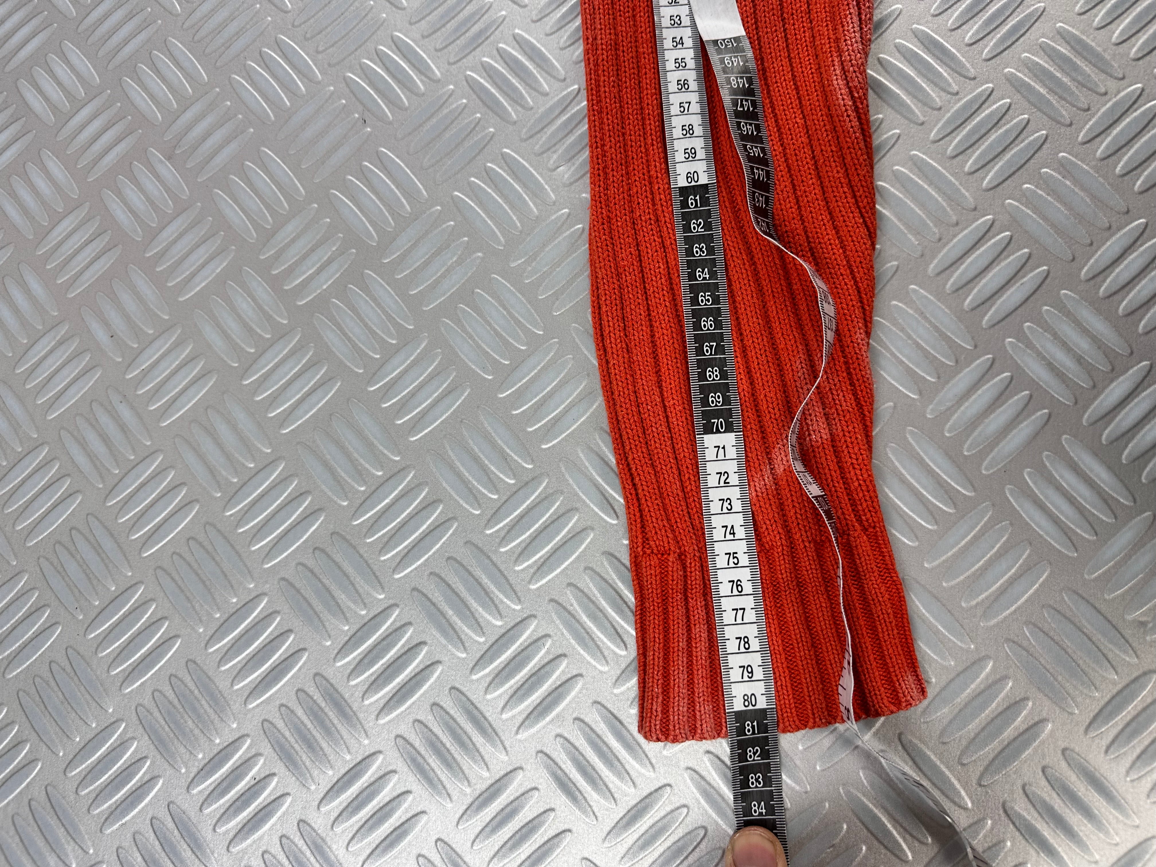 Handmade  full zip knitted sweater vintage (M)