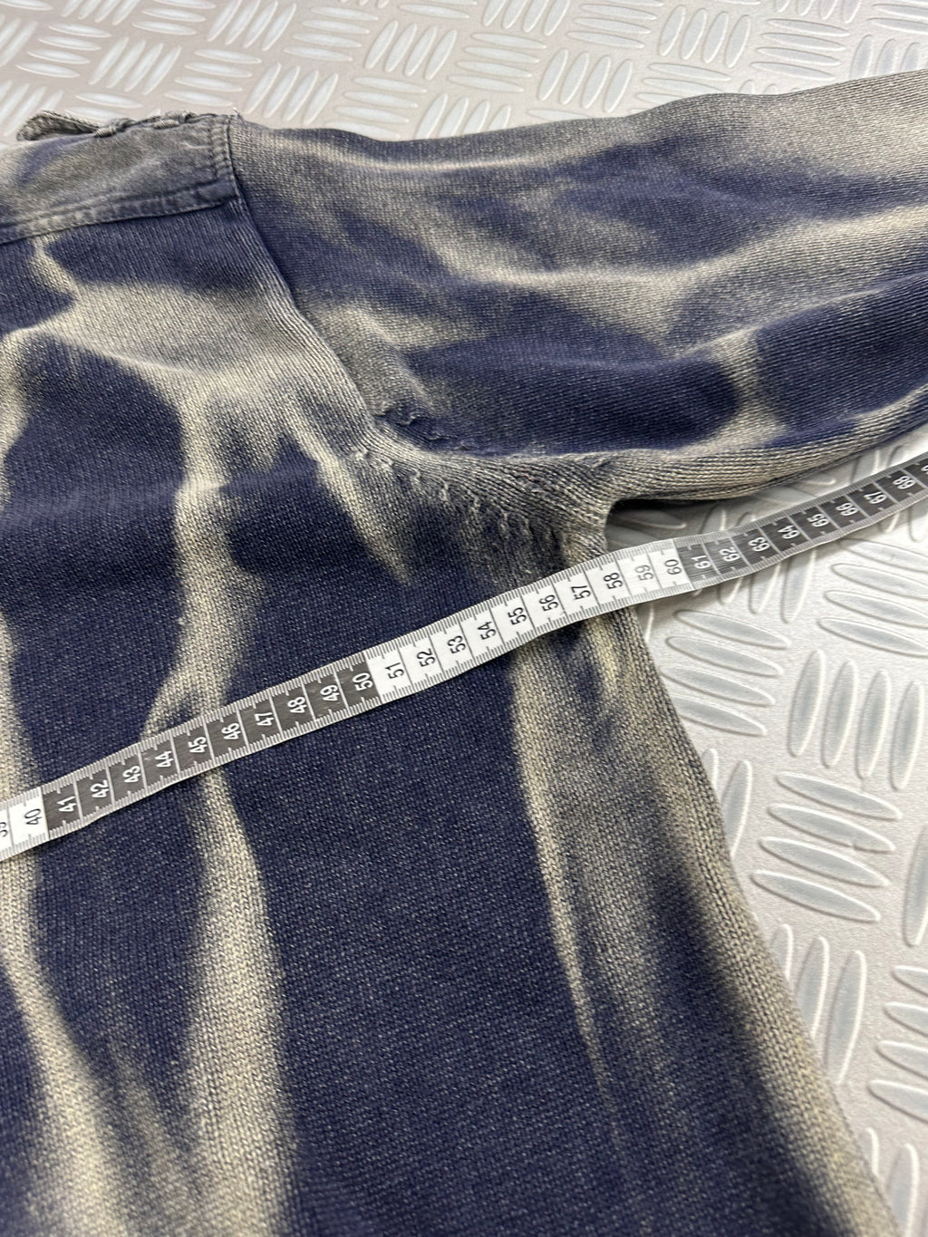 Full zip knitted sweater custom y2k (XL)