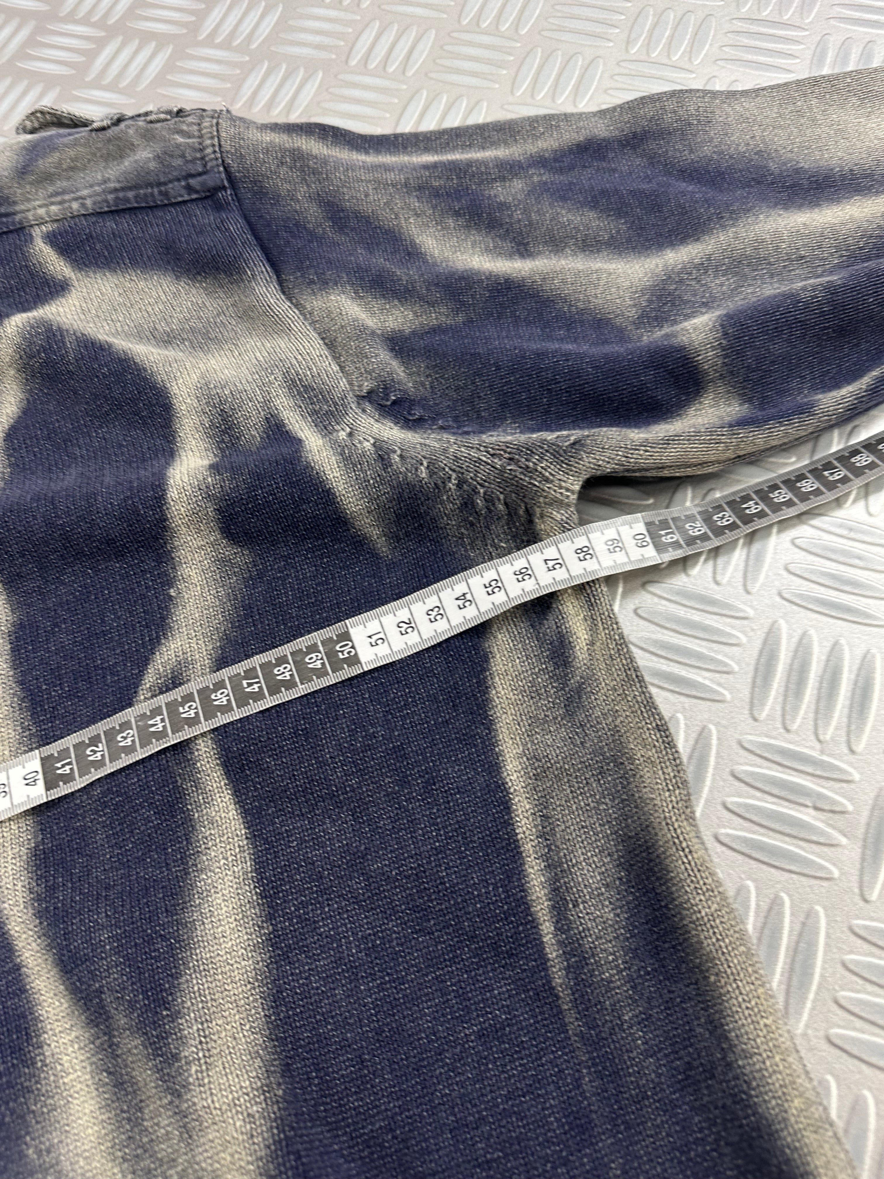 Full zip knitted sweater custom y2k (XL)