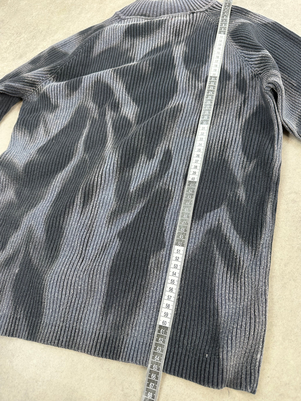 Vintage Knitted Y2k asymetrical Sweater custom (M)