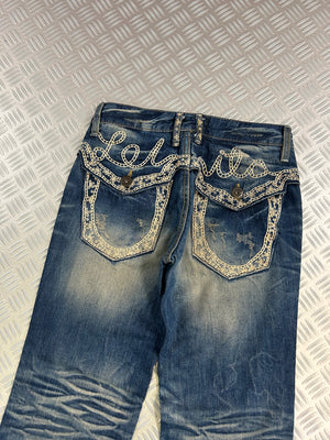 Vintage Faded Tribal Y2K Jeans 90s