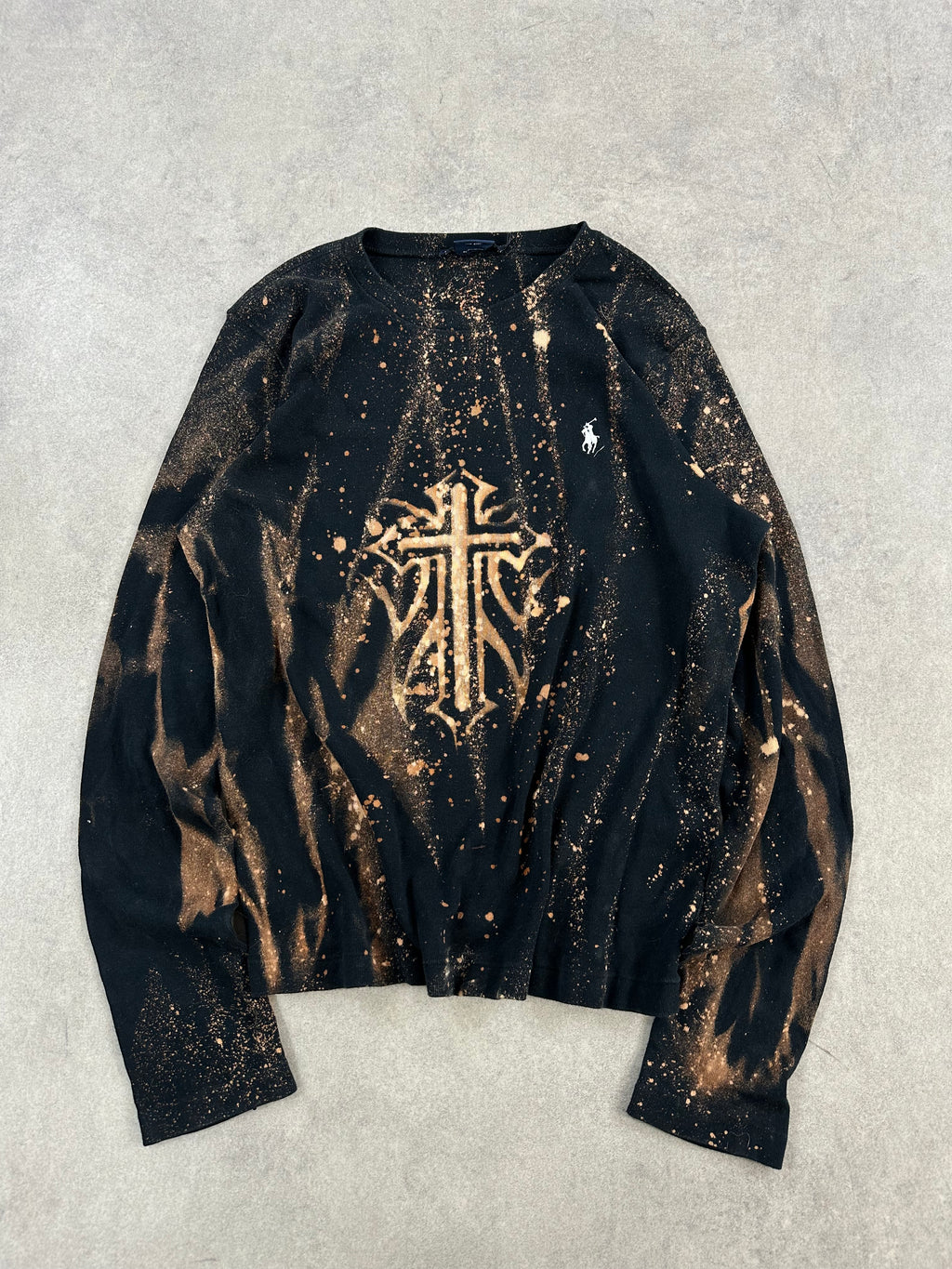 Polo Ralph Lauren custom sweater y2k (XL)