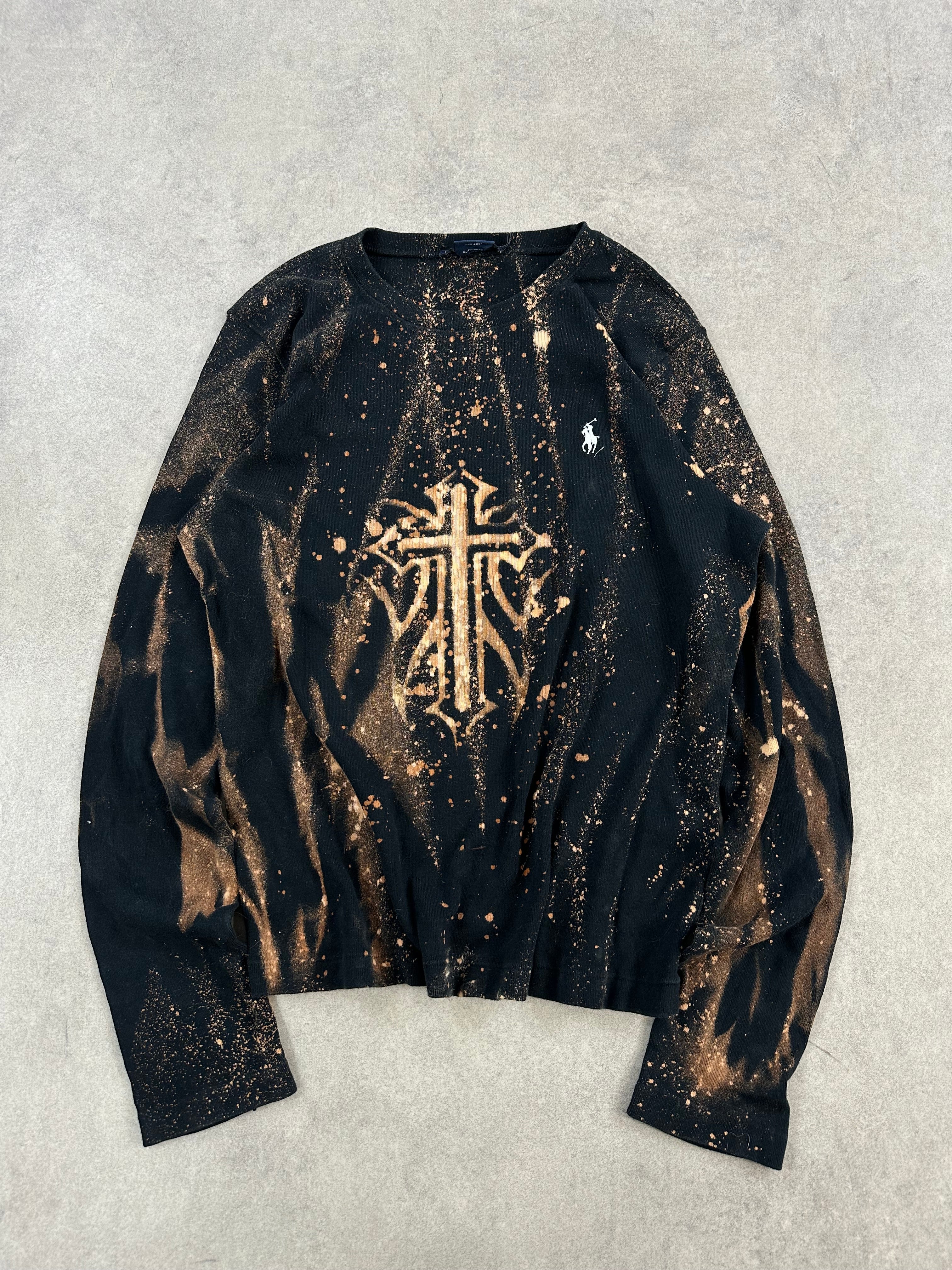 Polo Ralph Lauren custom sweater y2k (XL)