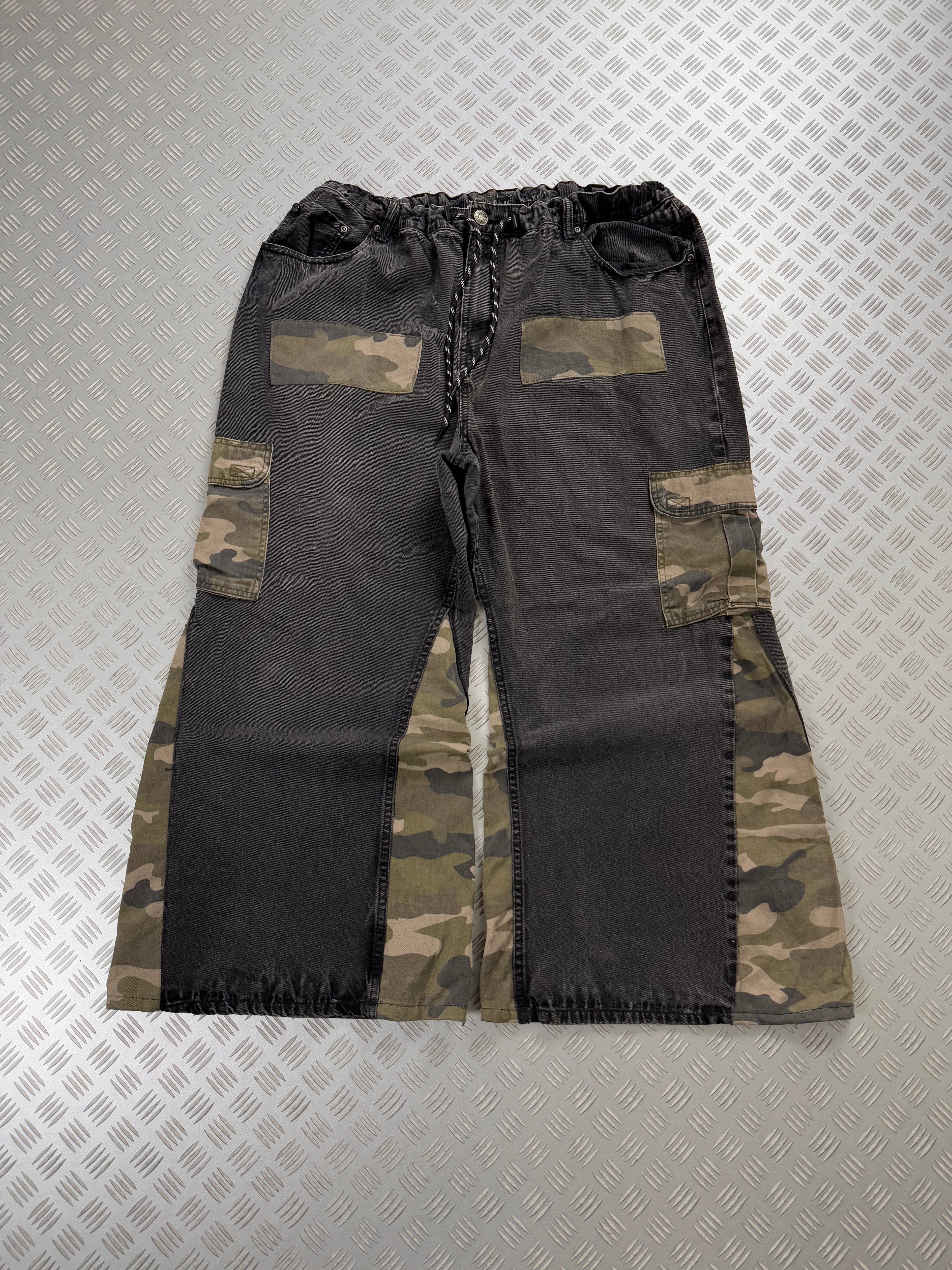 Vintage Patchwork y2k Ultra Baggy Hip Hop Jeans 00s custom (L)