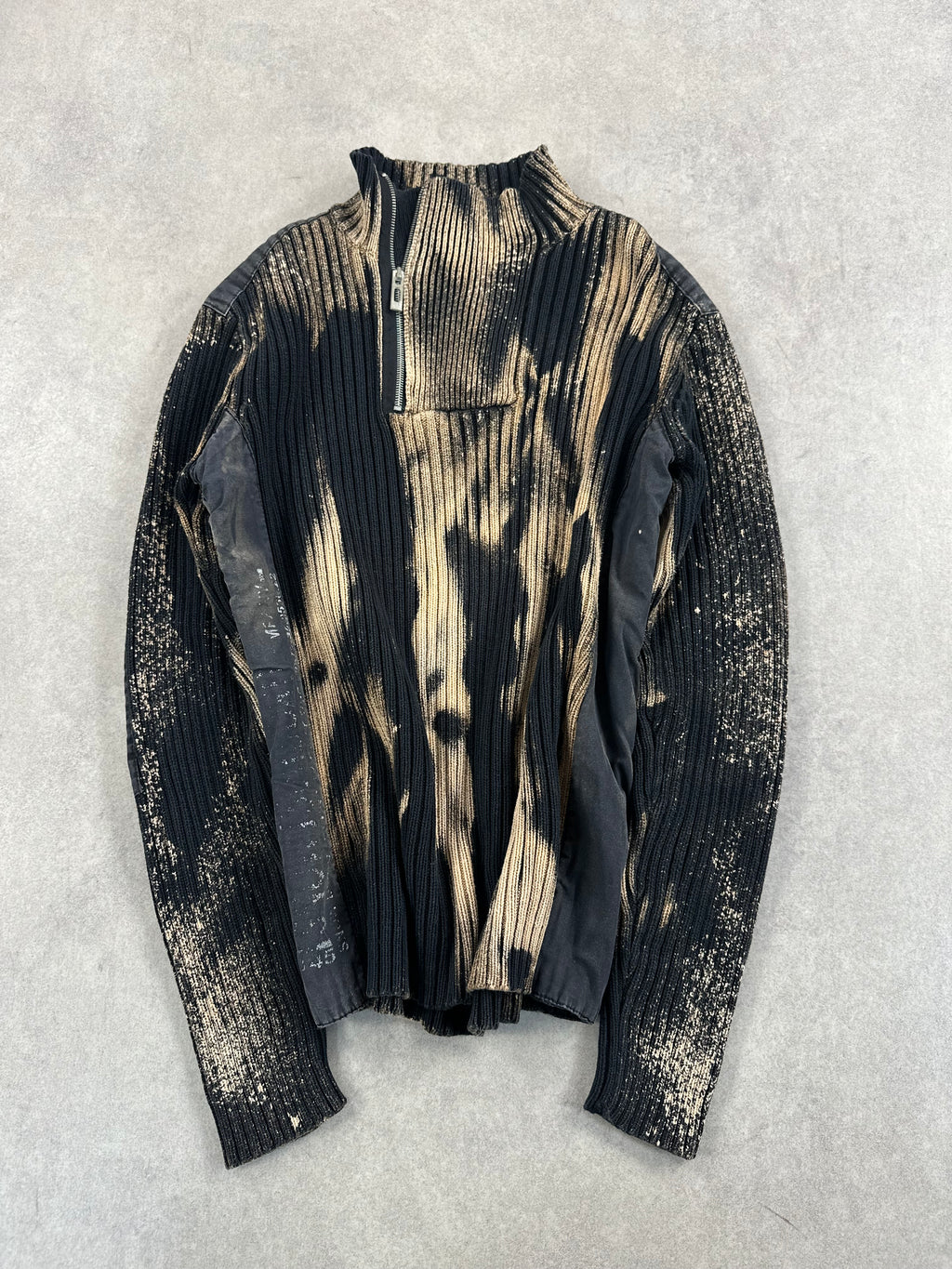 Asymmetrical knitted sweater vintage y2k custom (L)