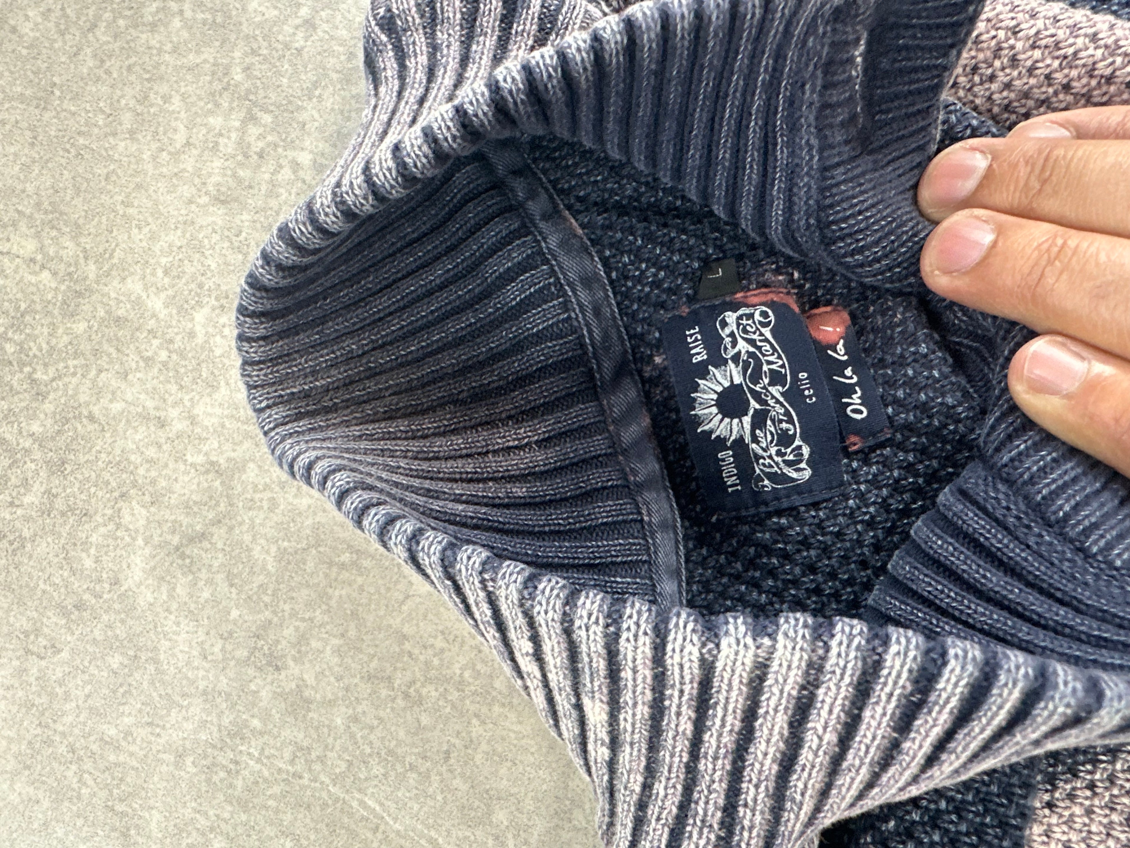 Cárdigan knitted sweater custom 00’s (L)