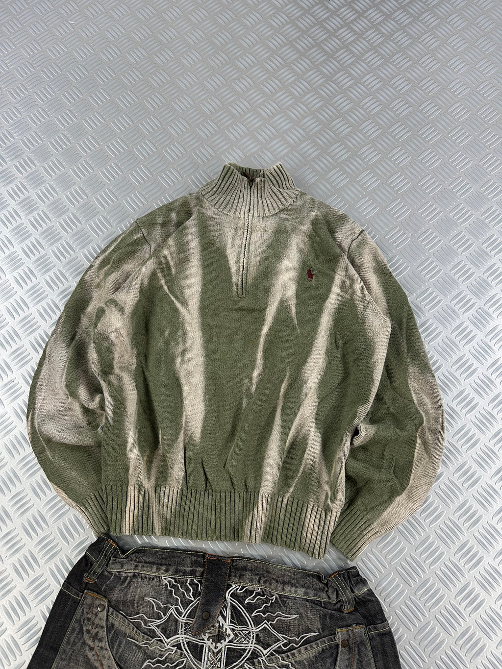 Polo Ralph Lauren mid zip sweater handmade (M)