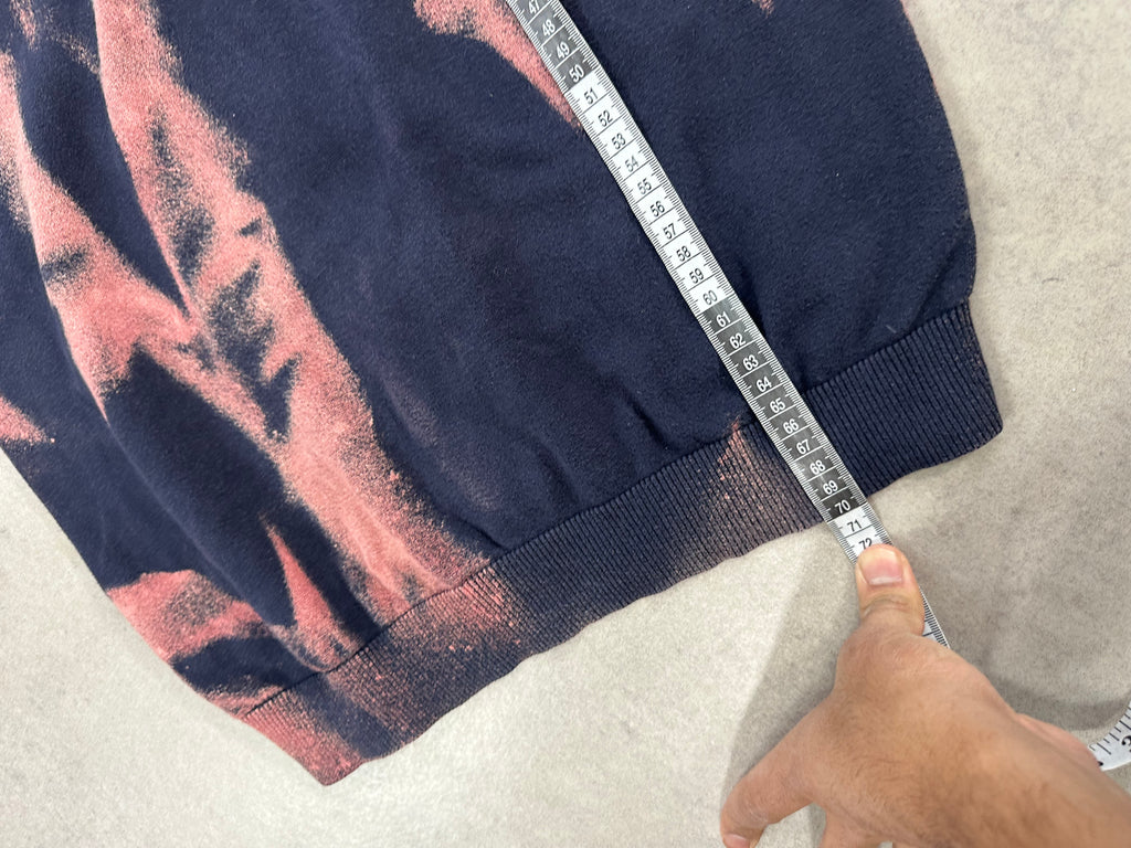 Full zip knitted sweater custom y2k (M)