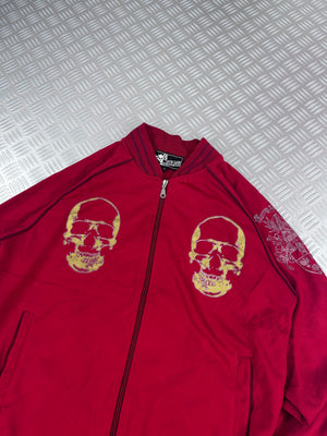 Vintage bomber Japanese jacket center clease  (L)