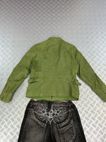 Leather Bomber Jacket Vintage Suede 90s Boxy Fit