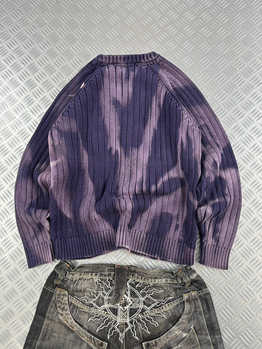 Handmade knitted sweater vintage (L)