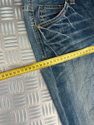 Vintage Big Train y2k Faded Electric Hip Hop Japanese Jeans 90s