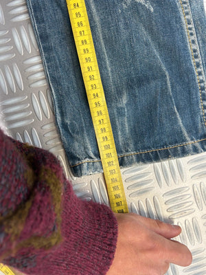 Vintage Big Train y2k Faded Electric Hip Hop Japanese Jeans 90s