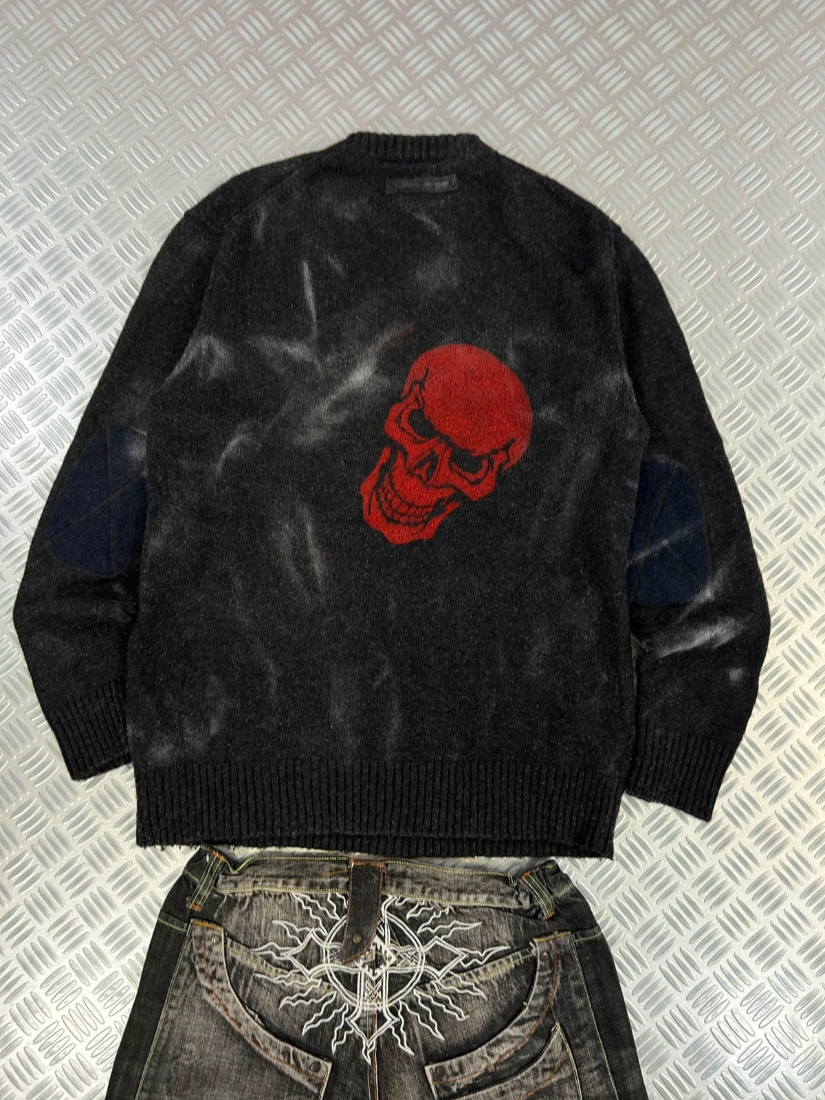 Vintage Washed y2k Knitted Sweater 90s style