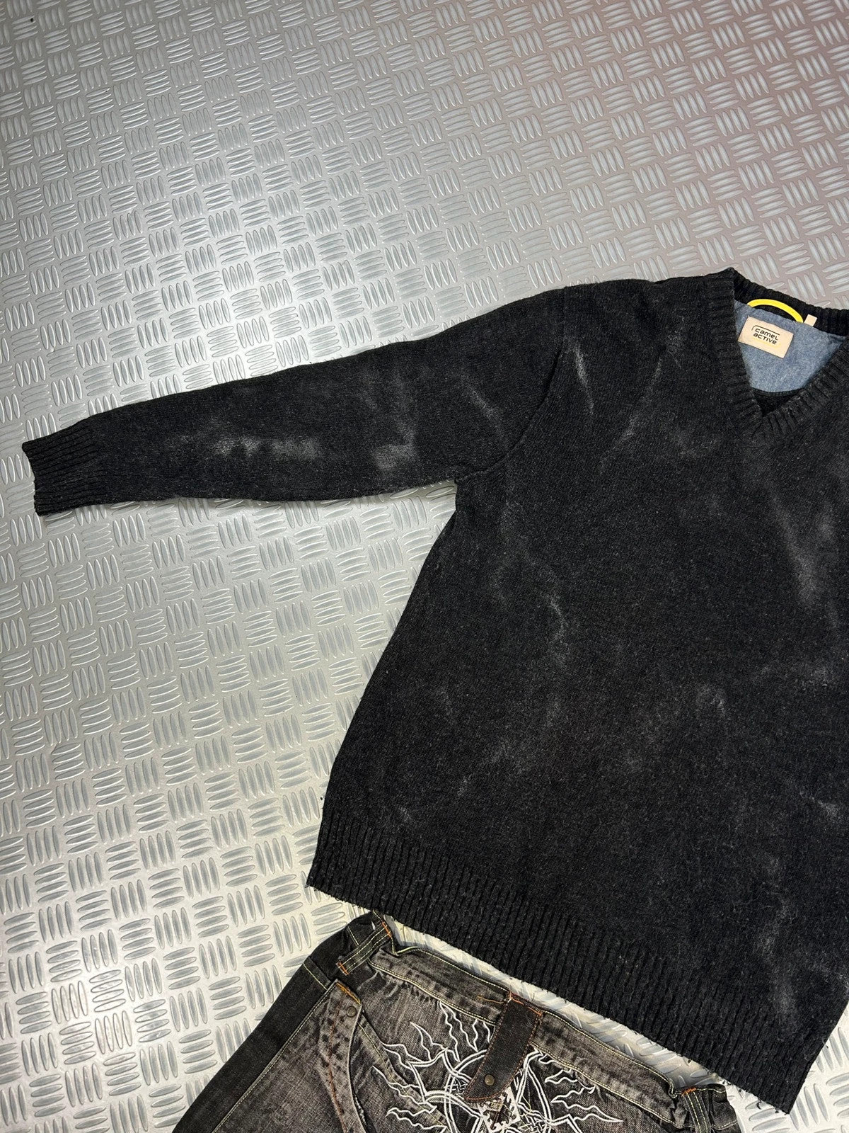 Vintage Washed y2k Knitted Sweater 90s style