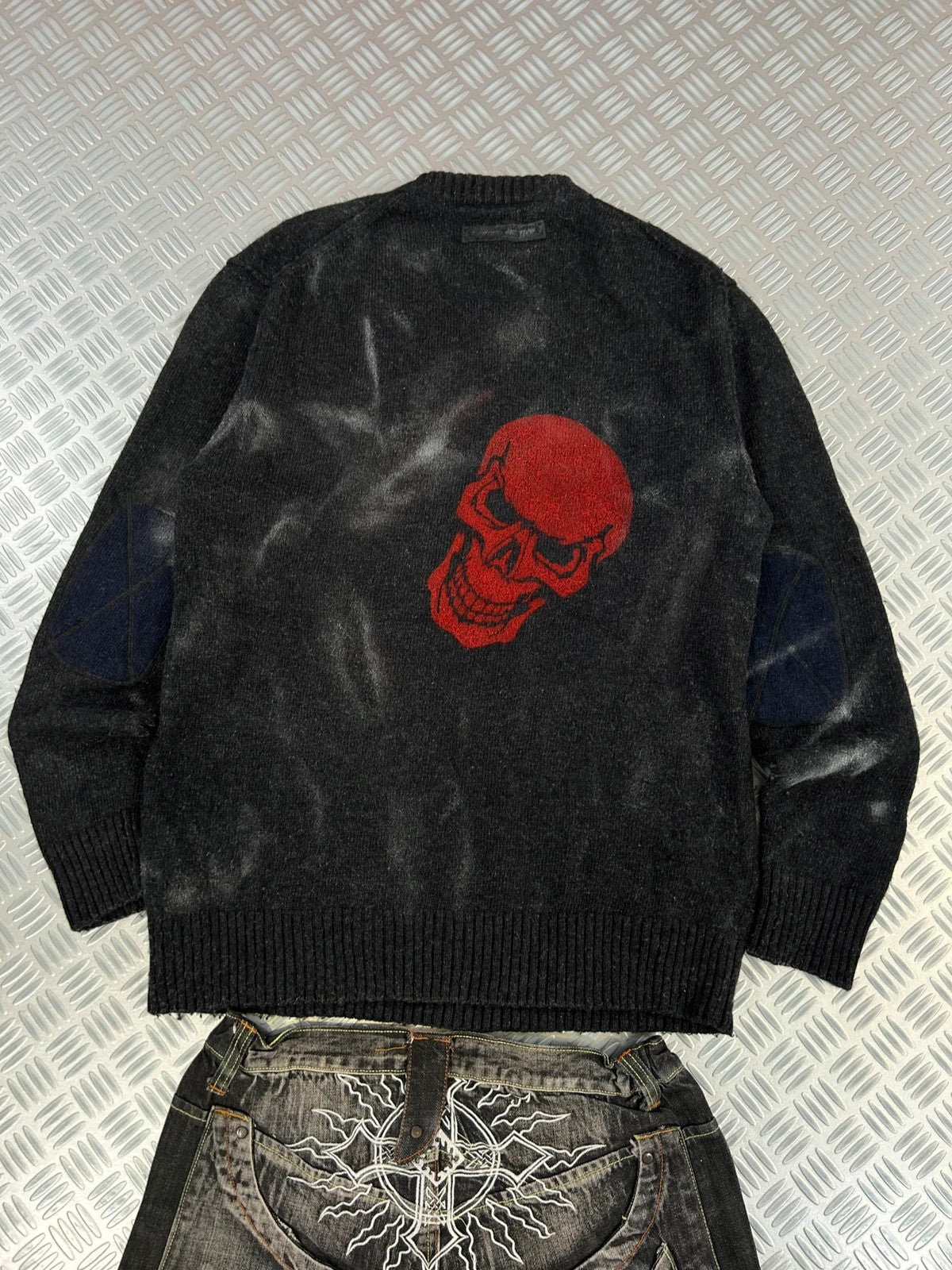 Vintage Washed y2k Knitted Sweater 90s style