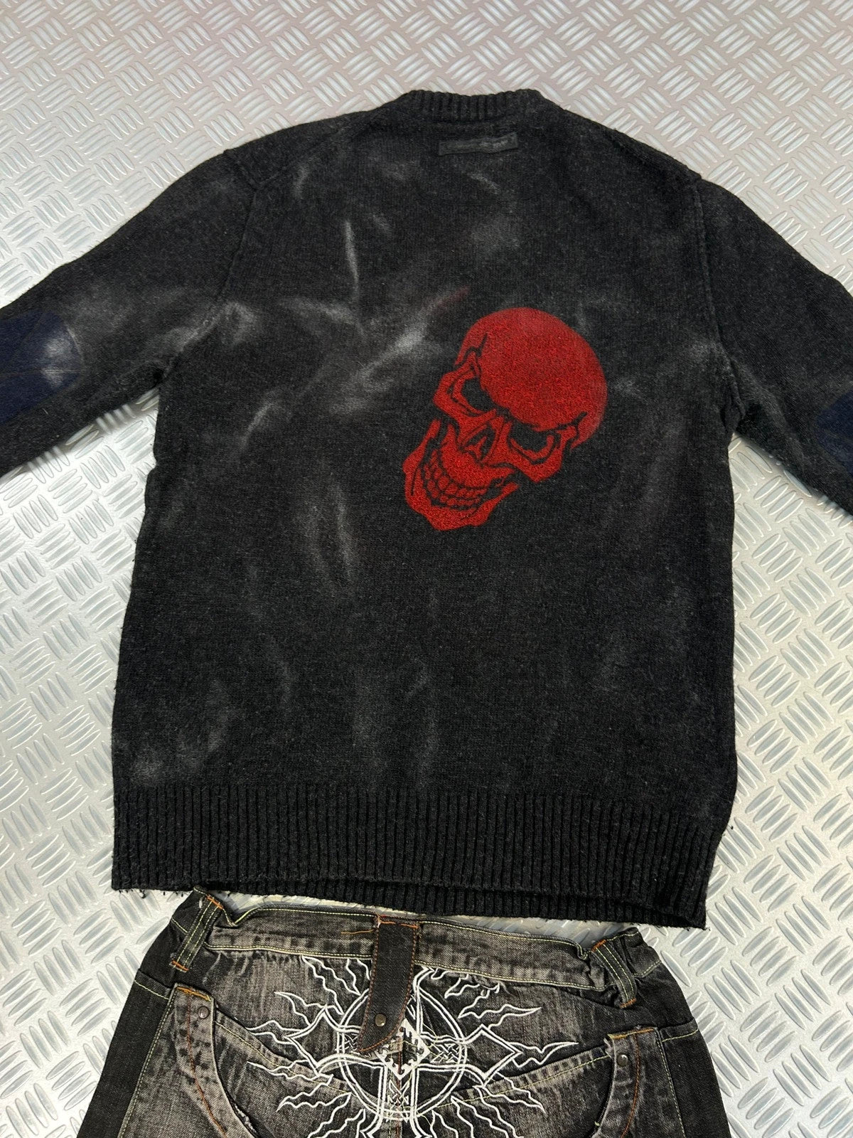 Vintage Washed y2k Knitted Sweater 90s style