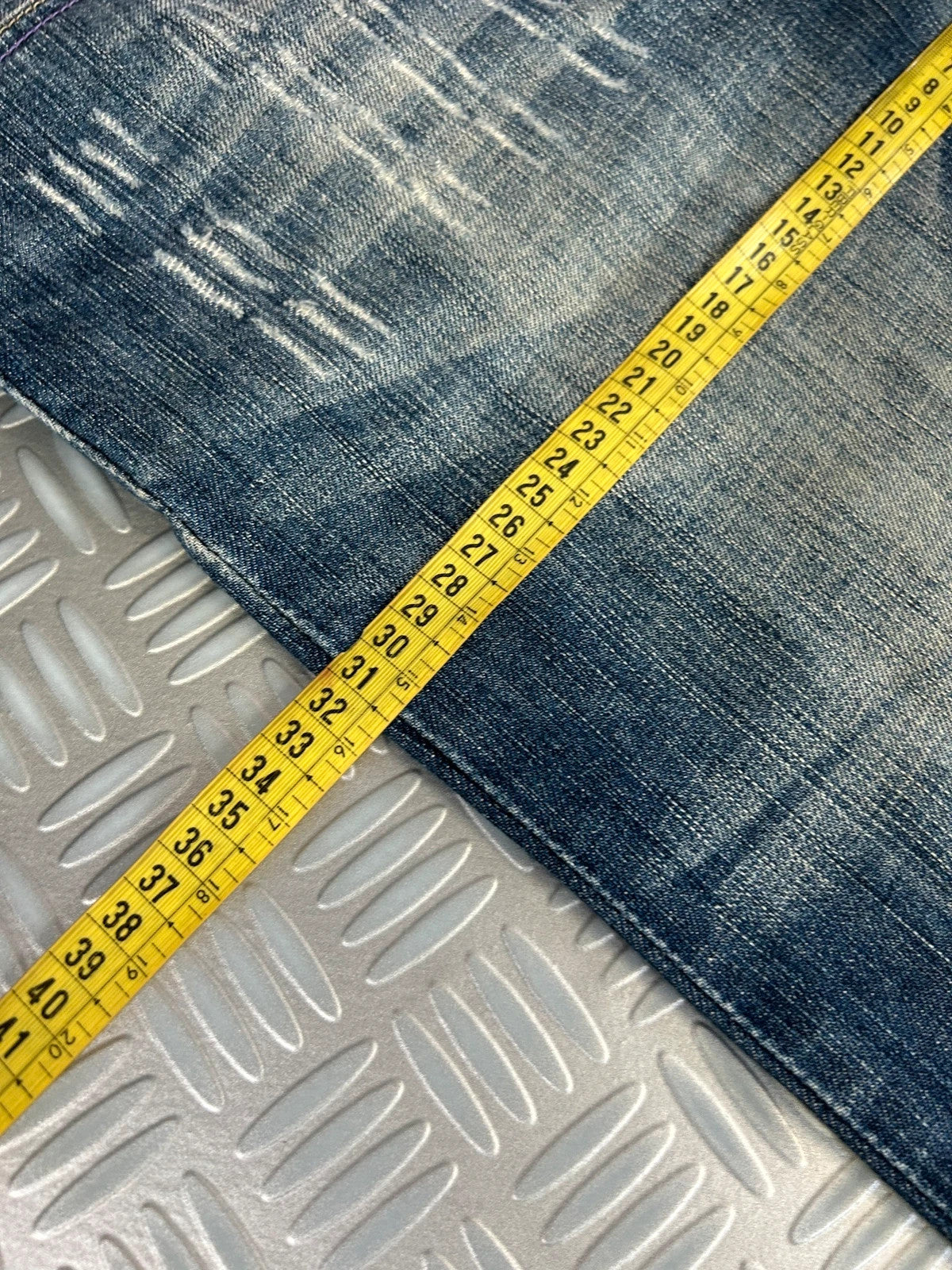 Vintage Hip Hop Tribal Embroidered Baggy Jeans 90s rare