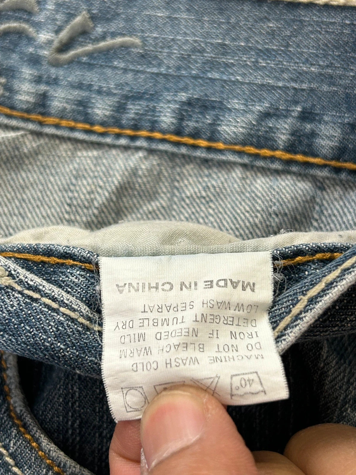 Vintage Tribal y2k Hip Hop Denim Baggy jeans 90s style
