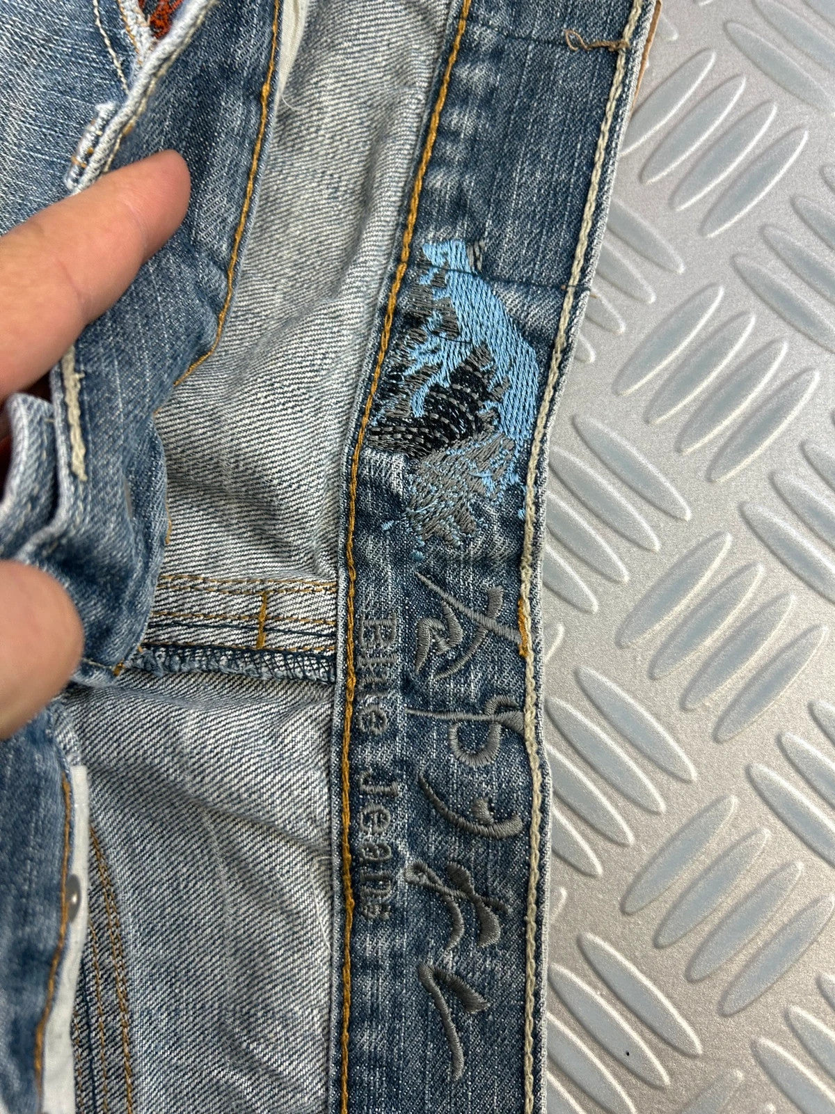 Vintage Tribal y2k Hip Hop Denim Baggy jeans 90s style