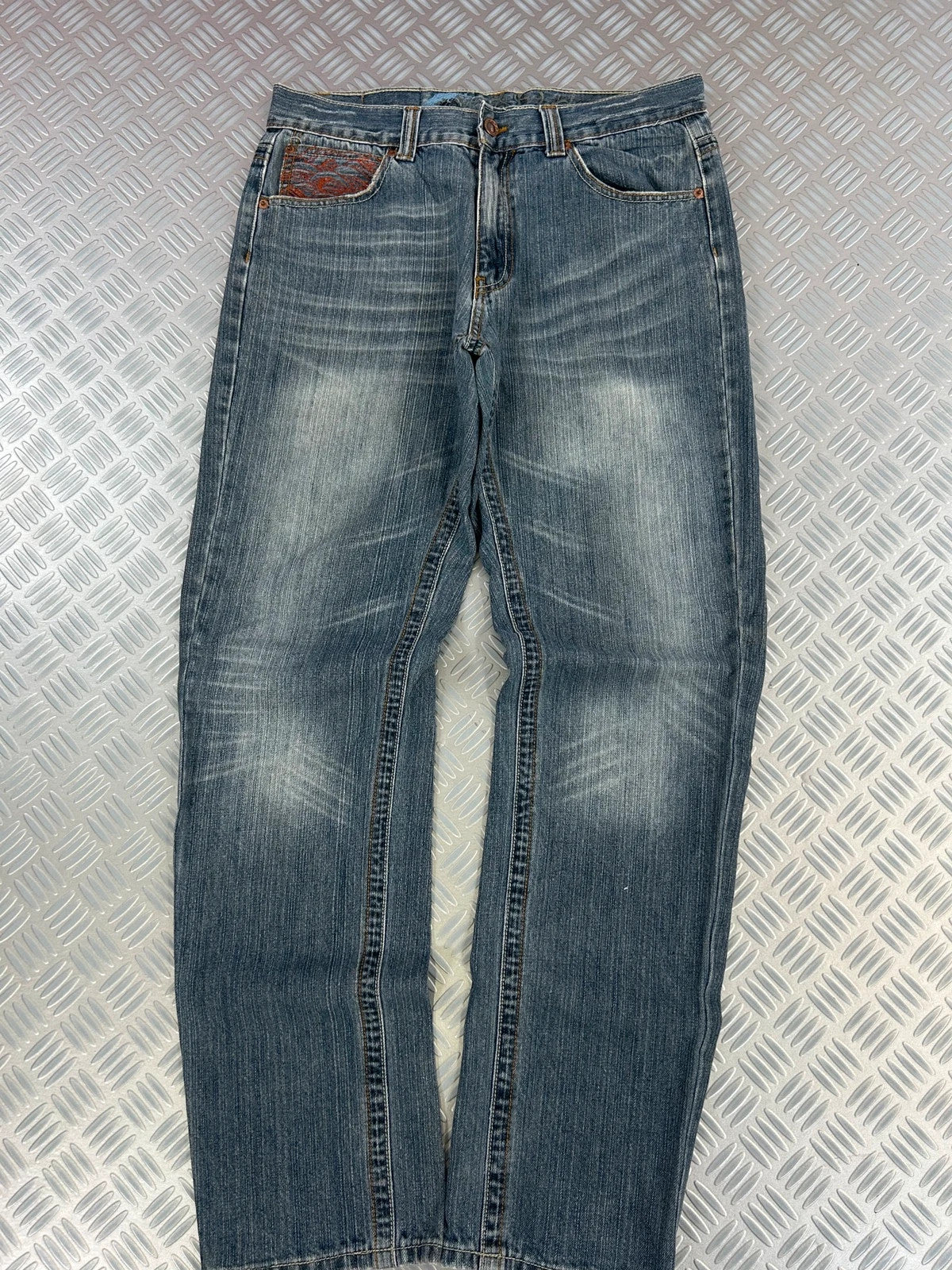 Vintage Tribal y2k Hip Hop Denim Baggy jeans 90s style