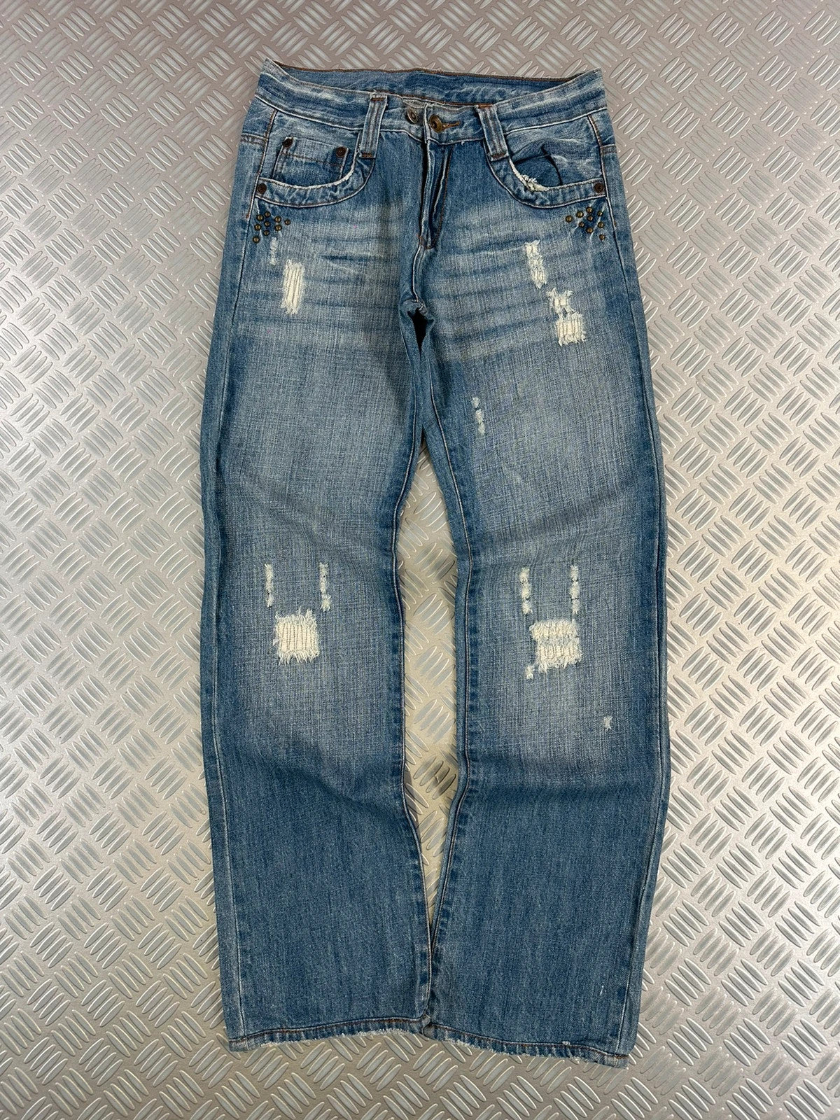 Vintage Embroidered Tribal Y2k Jeans 90s rare piece