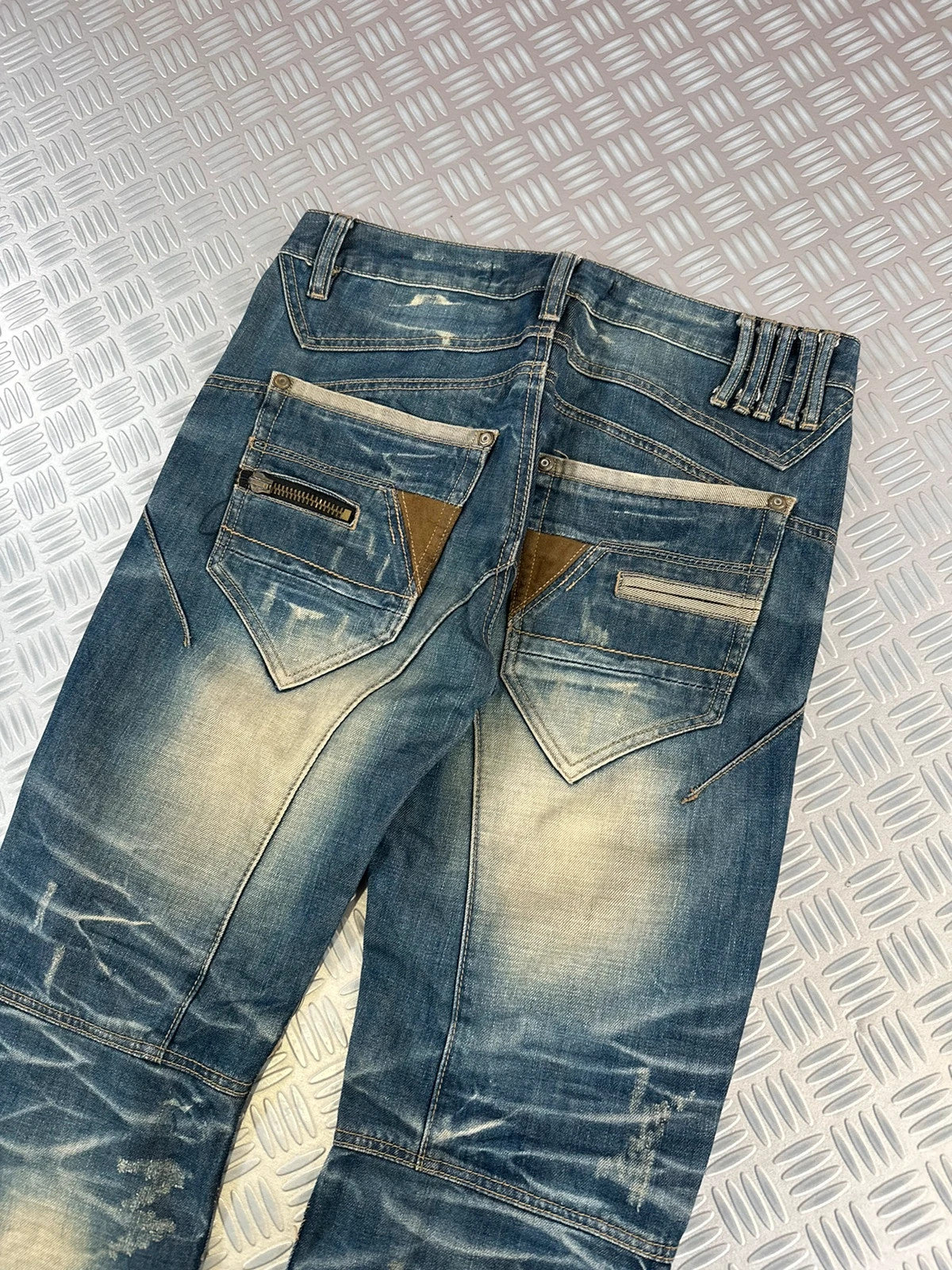 Vintage Faded Flared Rare Y2K Japanese Jeans 2000s