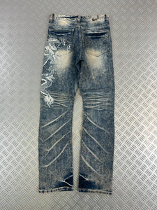 Vintage Jambangee y2k Japanese Denim Flared Jeans 90s rare piece
