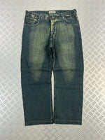 Vintage Faded y2k Baggy Hip Hop Jeans Tribal 00s