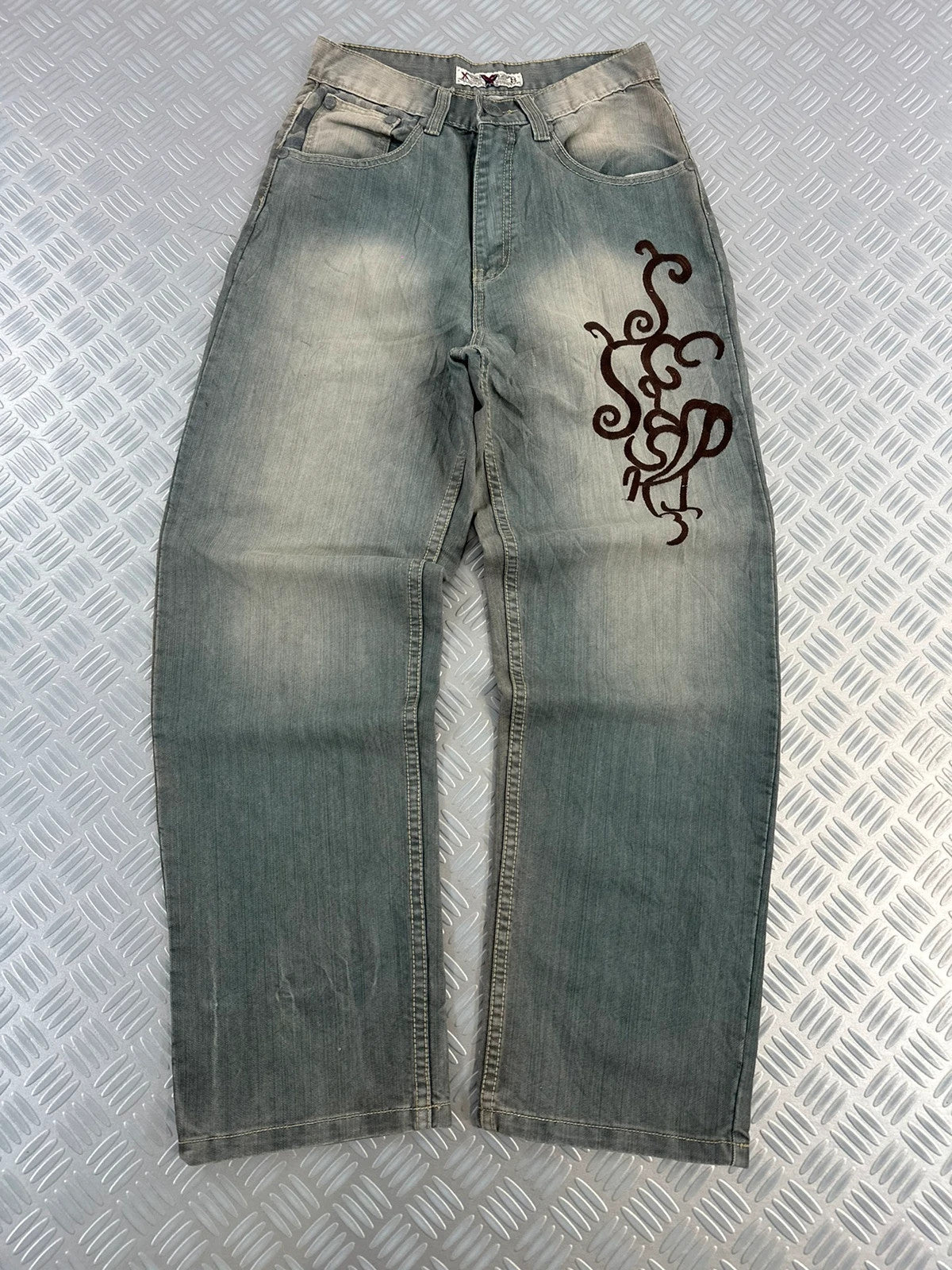 Vintage Tribal Y2K Japanese Jeans 90s rare