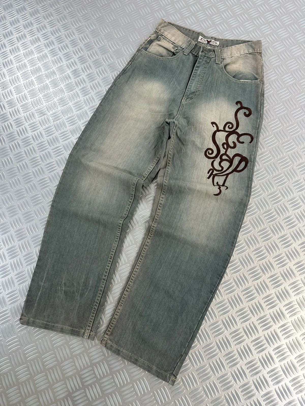 Vintage Tribal Y2K Japanese Jeans 90s rare