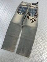 Vintage Tribal Y2K Japanese Jeans 90s rare