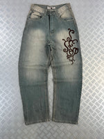 Vintage Tribal Y2K Japanese Jeans 90s rare