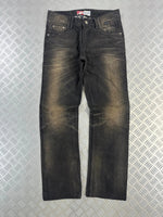 Vintage Kan Tu Ru Japanese y2k Denim Faded Jeans 90s