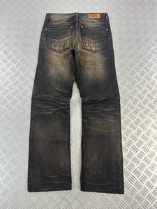 Vintage Kan Tu Ru Japanese y2k Denim Faded Jeans 90s