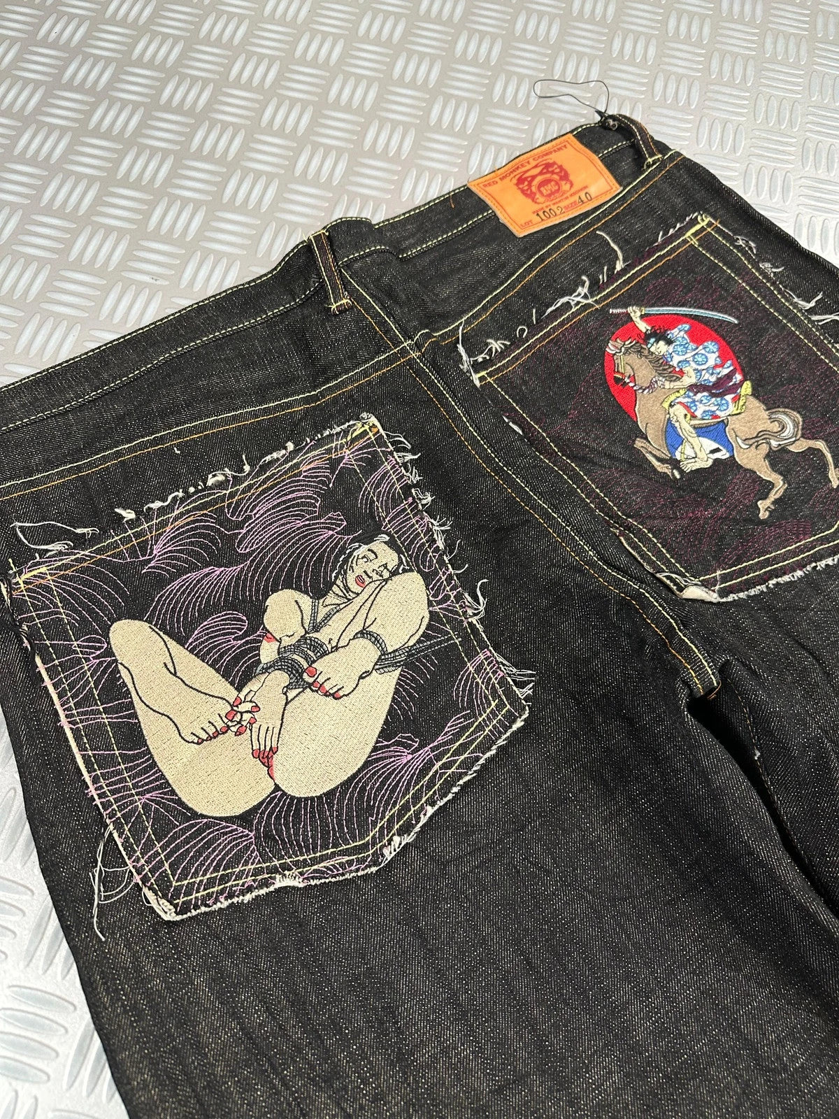 Vintage Red Monkey Company RMC Hip Hop Baggy Jeans rare piece 00s