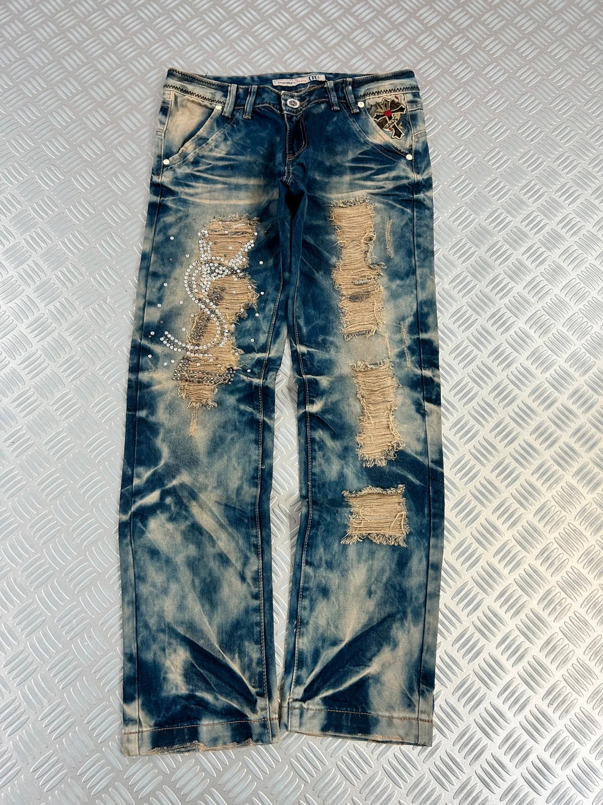Vintage Flared Y2K Japanese Jeans Faded style 2000s rare opium piece
