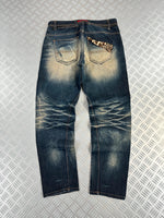 Vintage Flared Japanese y2k Jeans 2000s style