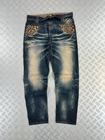 Vintage Flared Japanese y2k Jeans 2000s style