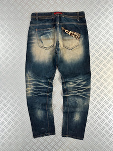 Vintage Flared Japanese y2k Jeans 2000s style